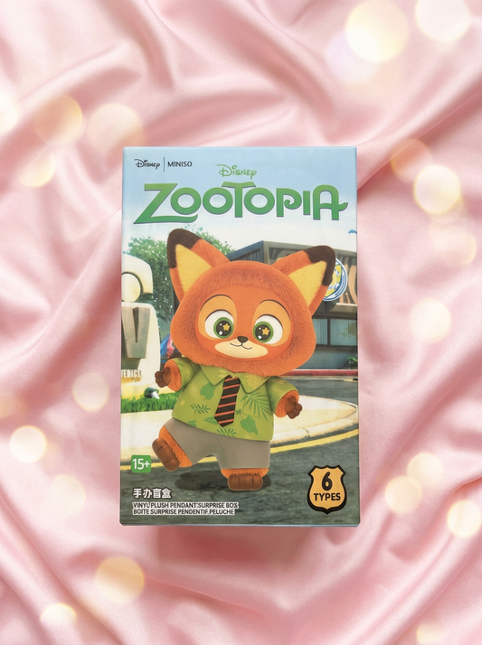 Zootopia - Boîte Surprise Pendentif Peluche Disney x Miniso